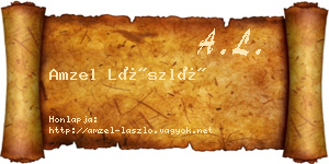 Amzel László névjegykártya