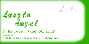 laszlo amzel business card